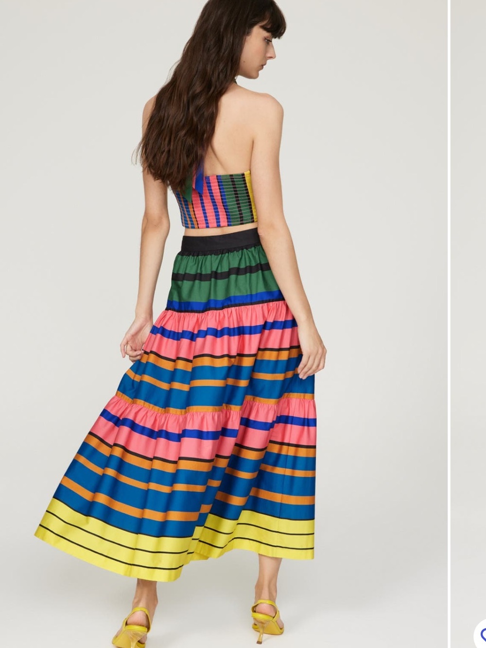 Staud Formentera Stripe Sea Skirt — Multicolor midi skirt - Picture 3 of 4